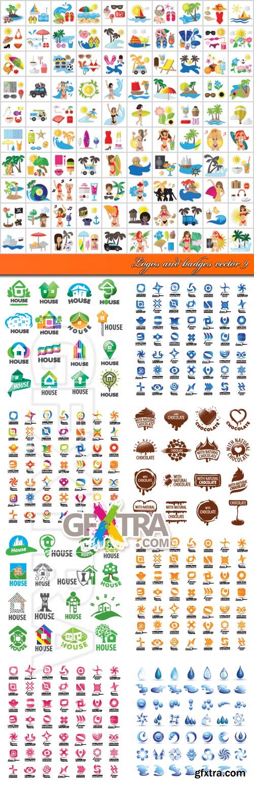 Logos and badges vector 9