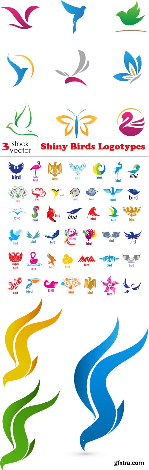 Vectors - Shiny Birds Logotypes