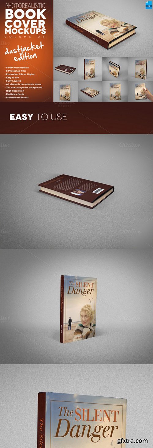 CM - Book Cover Mockup Dustjacket Edition 317870