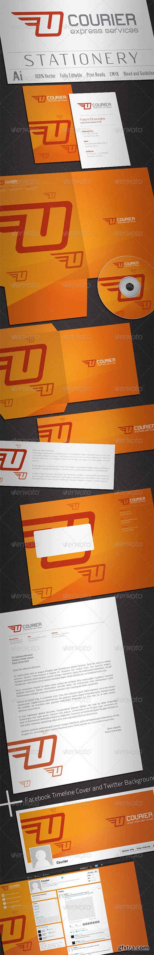 GraphicRiver - Courier Stationery 2241894