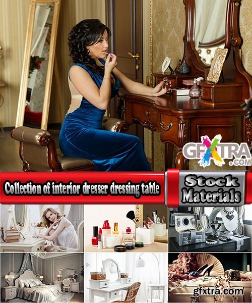 Collection of interior dresser dressing table mirror girl doing makeup 25 HQ Jpeg