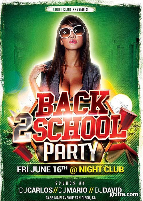 Back to School PSD Flyer Template