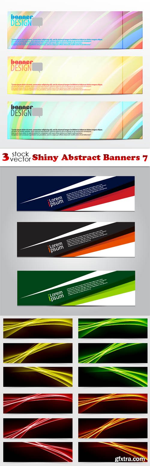 Vectors - Shiny Abstract Banners 7