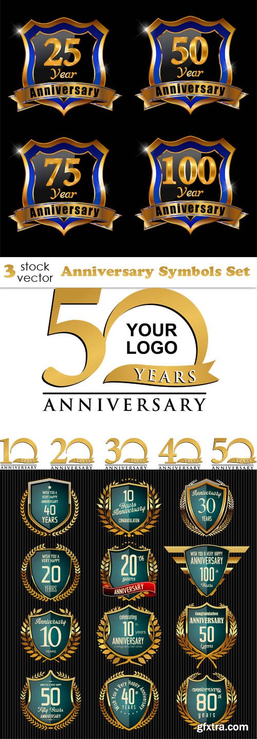 Vectors - Anniversary Symbols Set