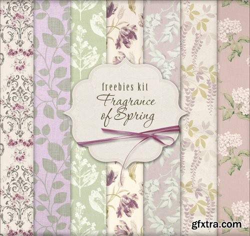 Paper Background Textures - Fragrance of Spring