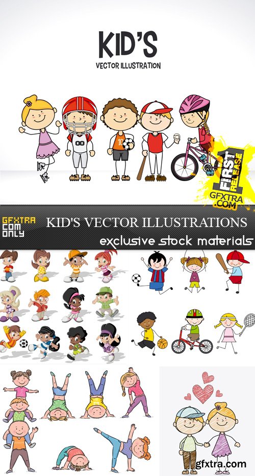 Kid\'s vector illustrations