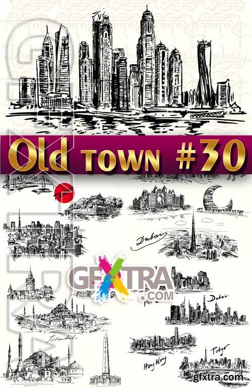 Old Town #30 - Stock Vector