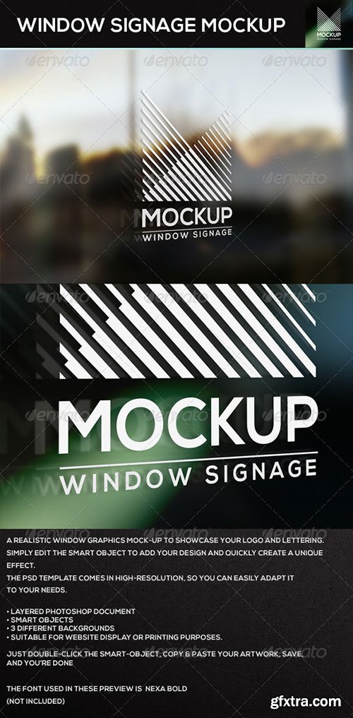 Graphicriver - Window Signage MockUp