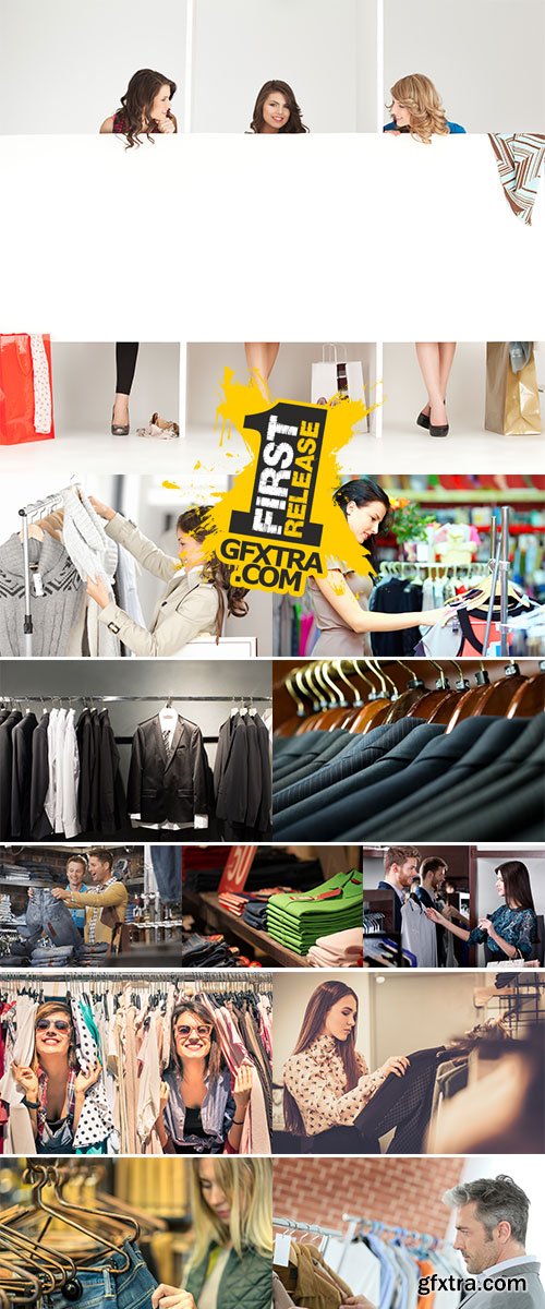 Stock Images - Clothes Shopping