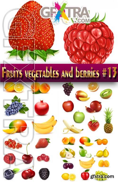 Fruits, vegetables and berries #13 - Stock Vector