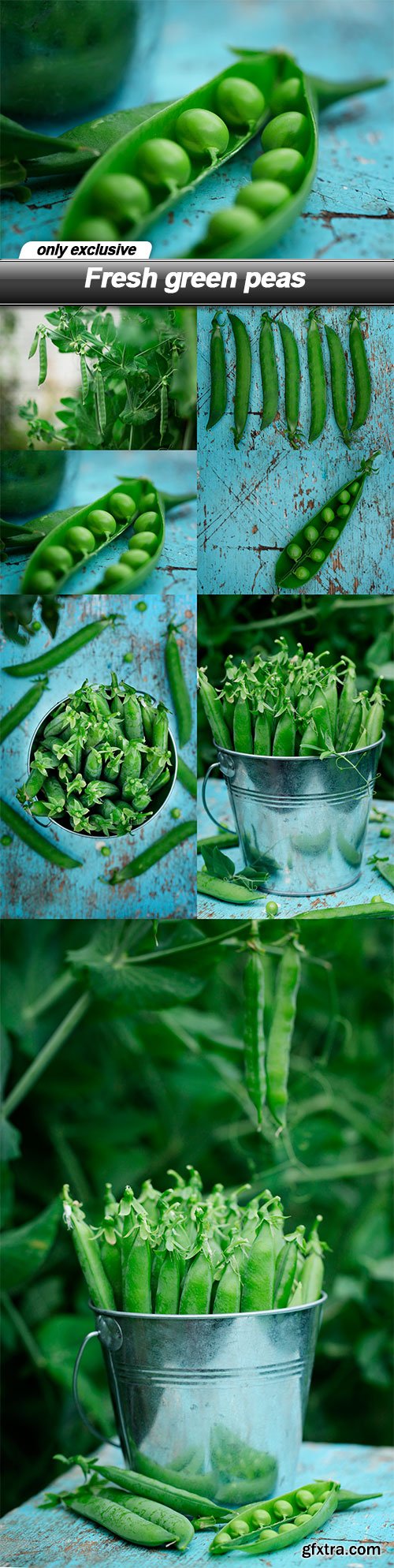 Fresh green peas - 7 UHQ JPEG
