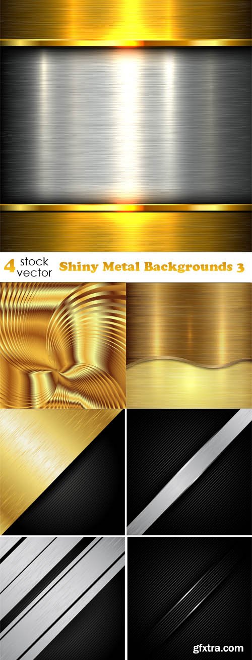 Vectors - Shiny Metal Backgrounds 3