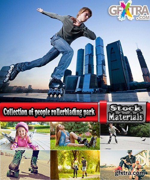 Collection of people rollerblading park holiday fun roller 25 HQ Jpeg
