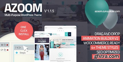 ThemeForest - Azoom v1.1.5 - Multi-Purpose Theme with Animation Builder - 10591289