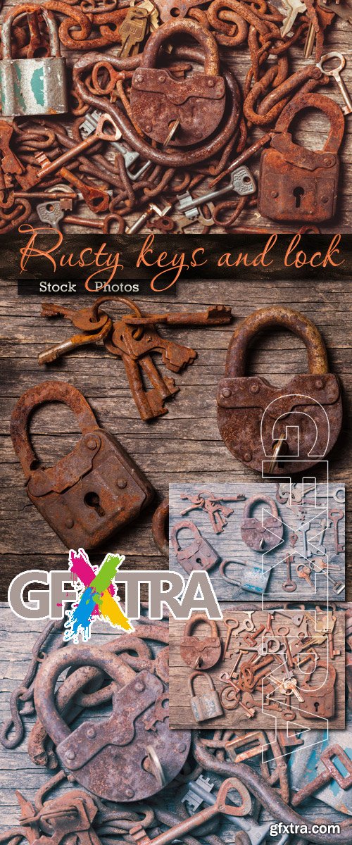 Rusty keys and lock