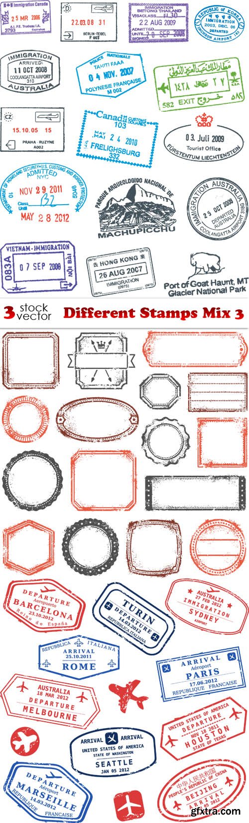 Vectors - Different Stamps Mix 3