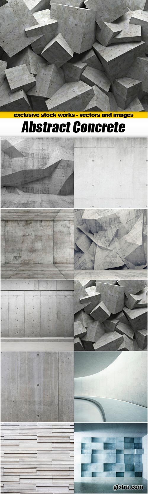 Abstract Concrete Backgrounds - 10x JPEGs