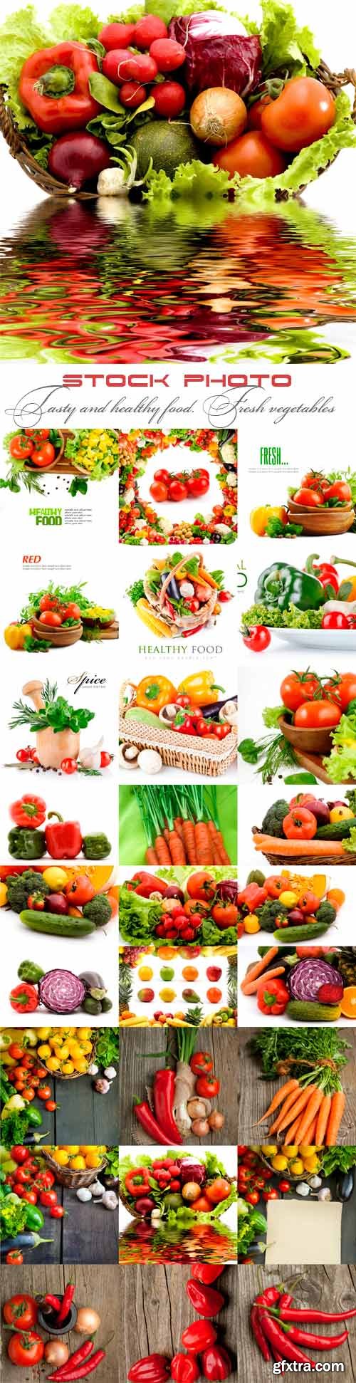 Tasty and healthy food. Fresh vegetables