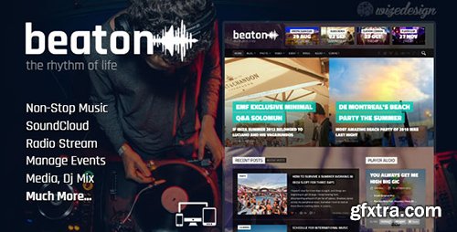 ThemeForest - Beaton v1.2 - Music, Radio & Events WordPress Theme - 11581259