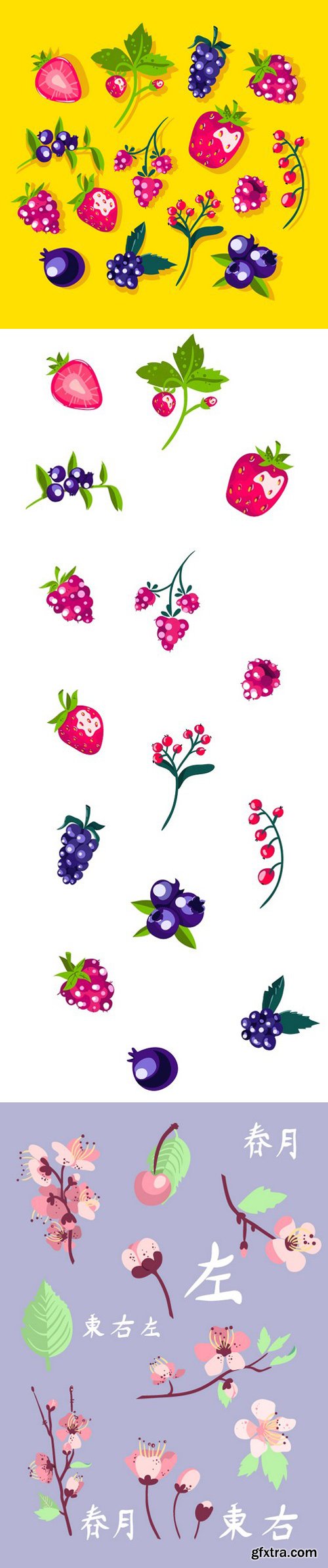Berries Vector Clip Art