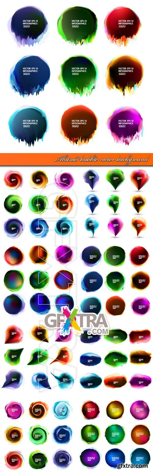 Abstract bubble vector background