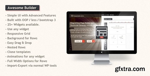 CodeCanyon - Awesome Builder v1.4 - Drag & Drop Page Builder - 6639589