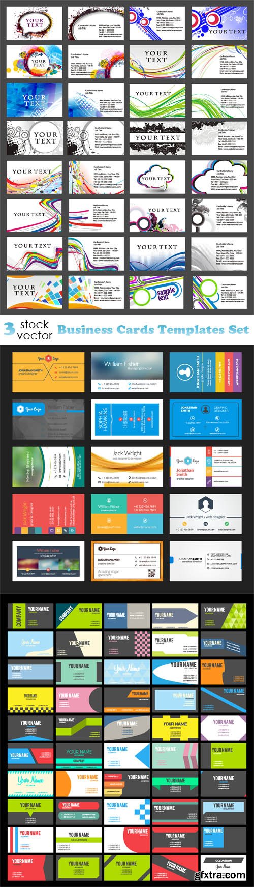 Vectors - Business Cards Templates Set