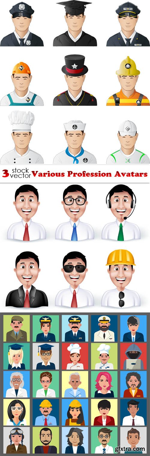 Vectors - Various Profession Avatars