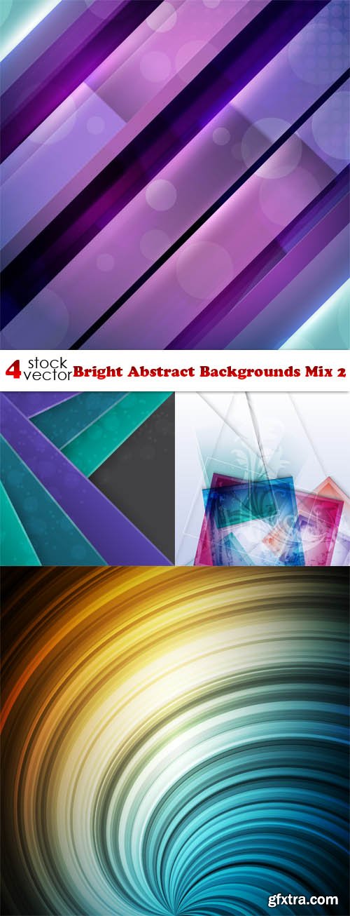 Vectors - Bright Abstract Backgrounds Mix 2