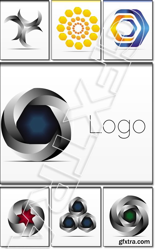 Vector logo design, abstract icon - Vector