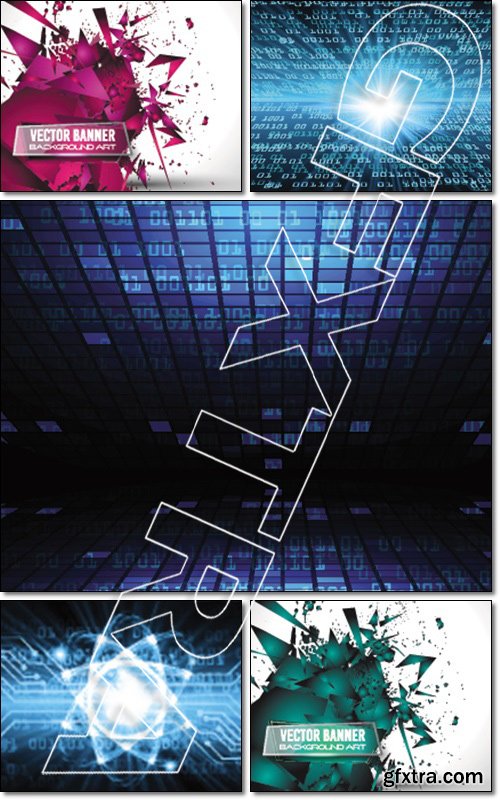 Abstract Technology for computer graphic website internet, circuit, illustration, digital, infographics - Vector
