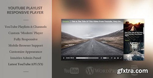 CodeCanyon - Wordpress Responsive Youtube Playlist Video Player v1.5.0 - 8645995
