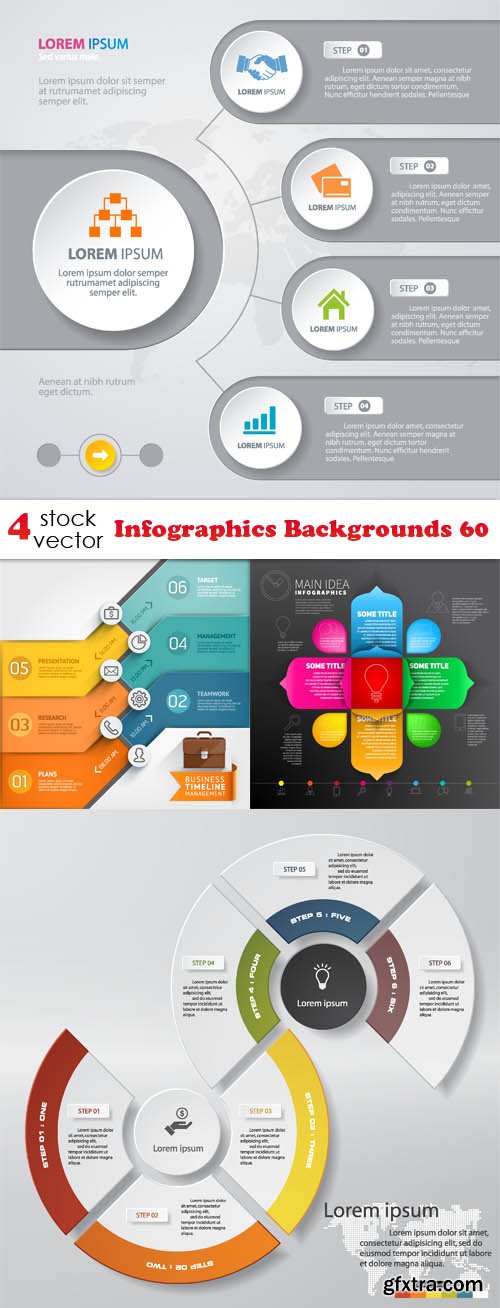 Vectors - Infographics Backgrounds 60