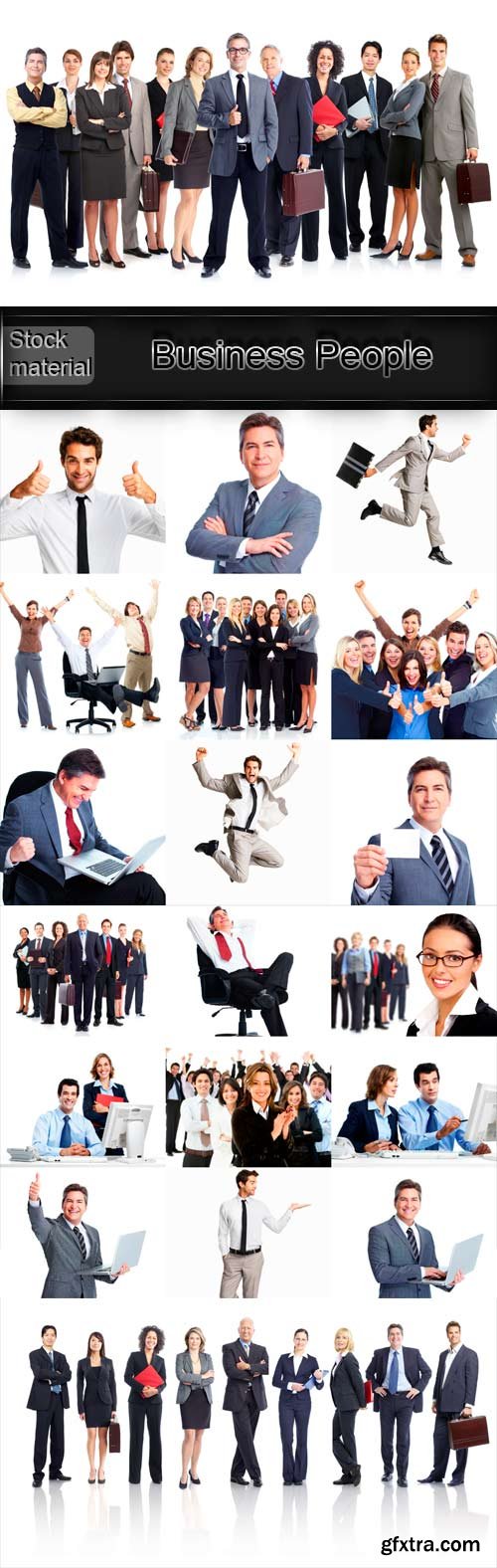 Business People raster graphics