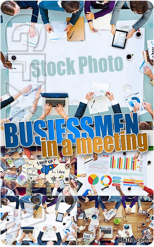 Businessmen in a meeting - UHQ Stock Photo