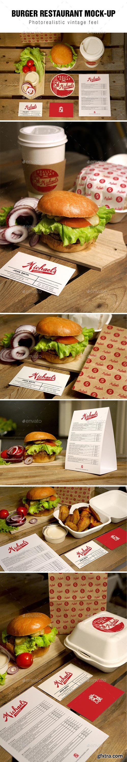 GraphicRiver - Burger Restaurant Mockup