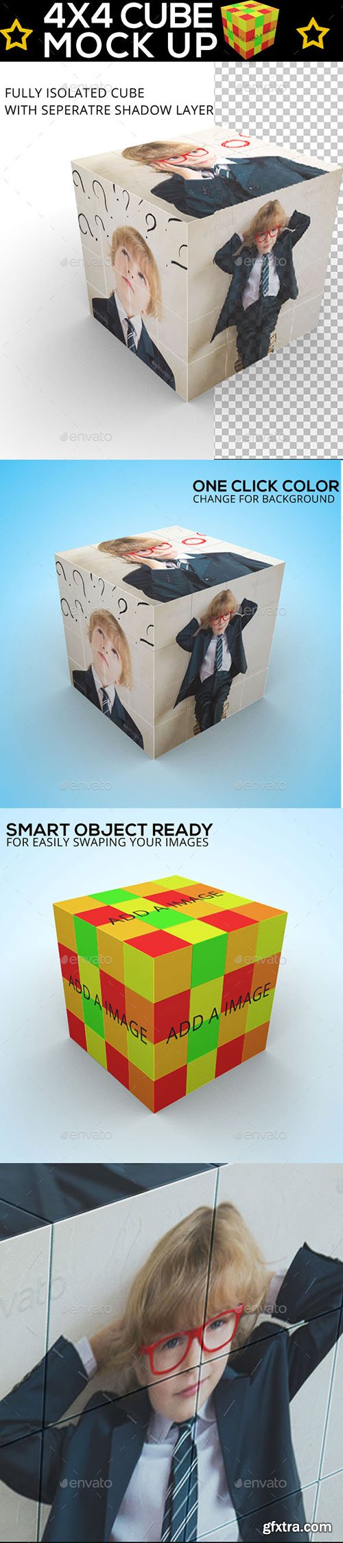 GraphicRiver - Cube Displayer - Rubik 4x4 Mock Up