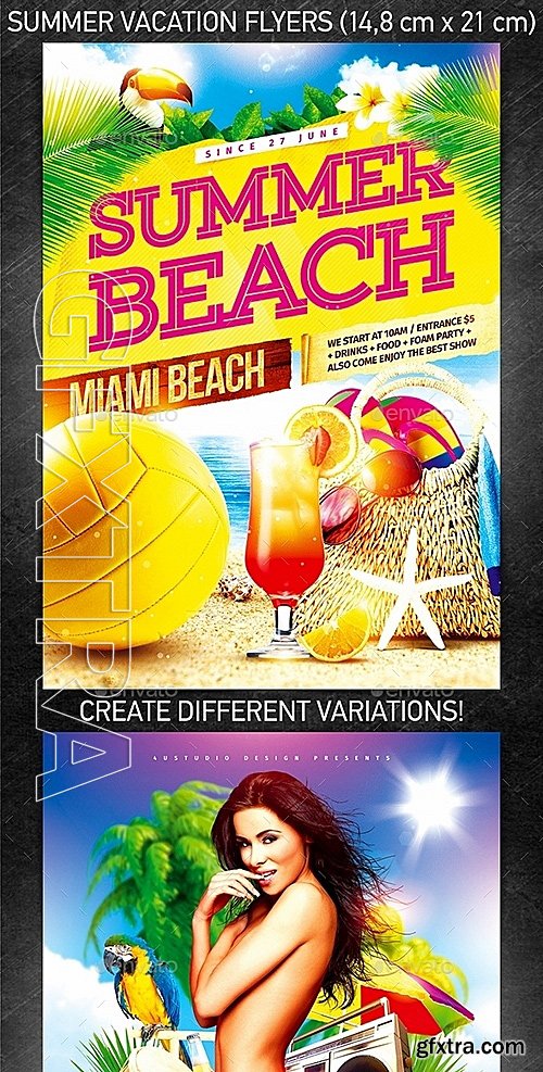 GraphicRiver - Summer Vacation Flyer Bundle vol2 12343027