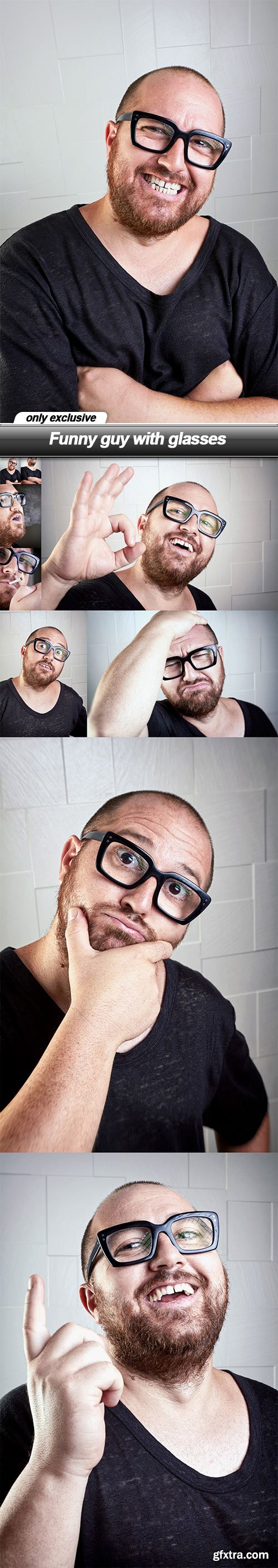 Funny guy with glasses - 9 UHQ JPEG