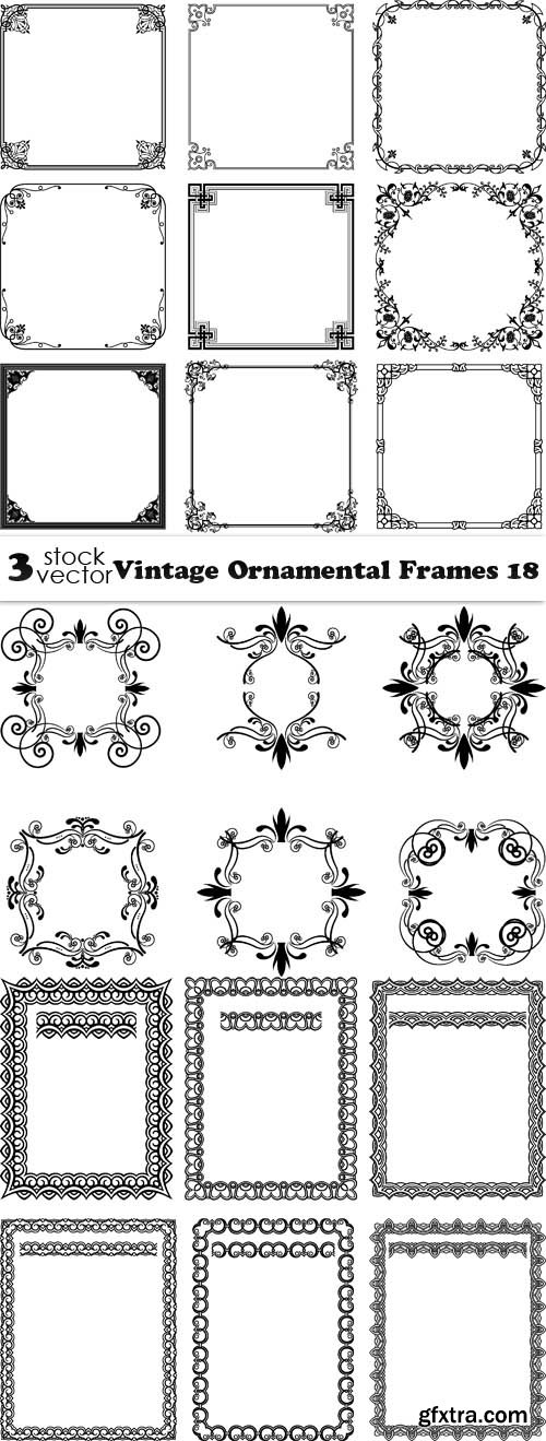 Vectors - Vintage Ornamental Frames 18