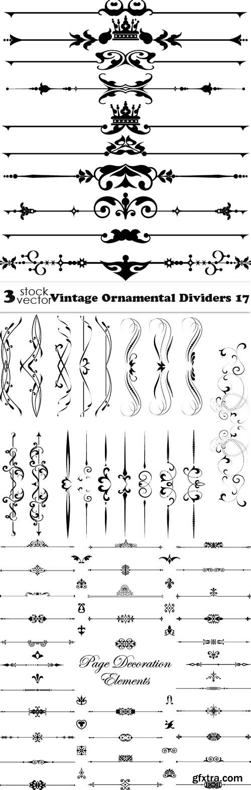 Vectors - Vintage Ornamental Dividers 17