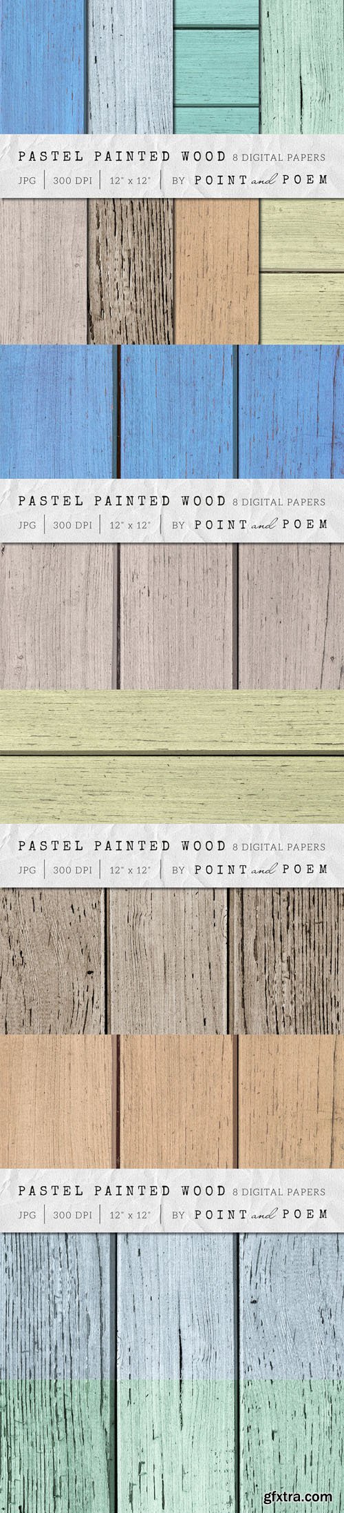 Wood Texture - Painted Pastel Wood - CM 107708
