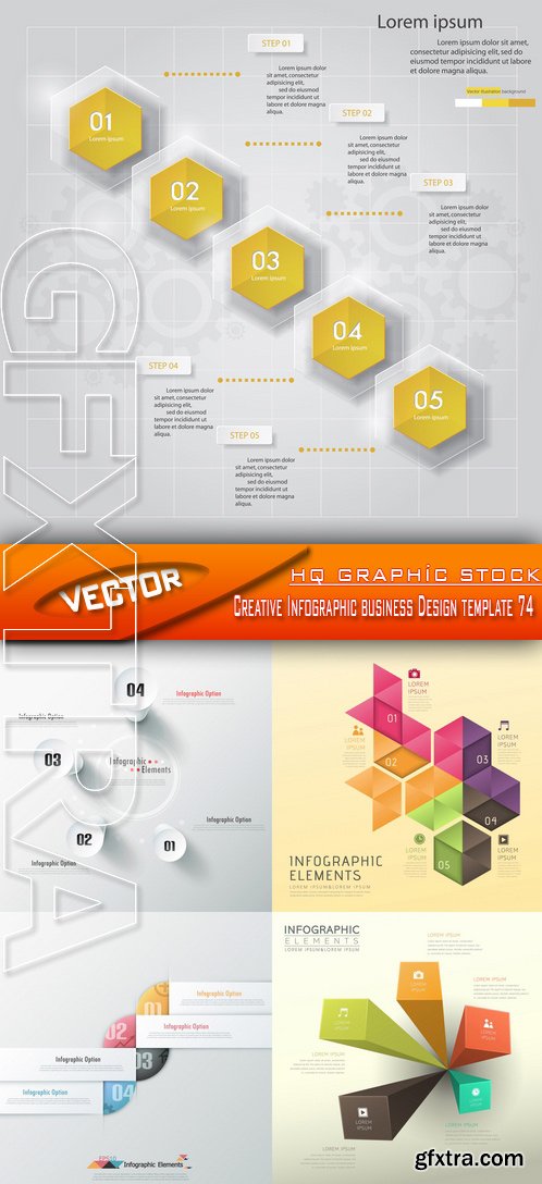 Stock Vector - Creative Infographic business Design template 74