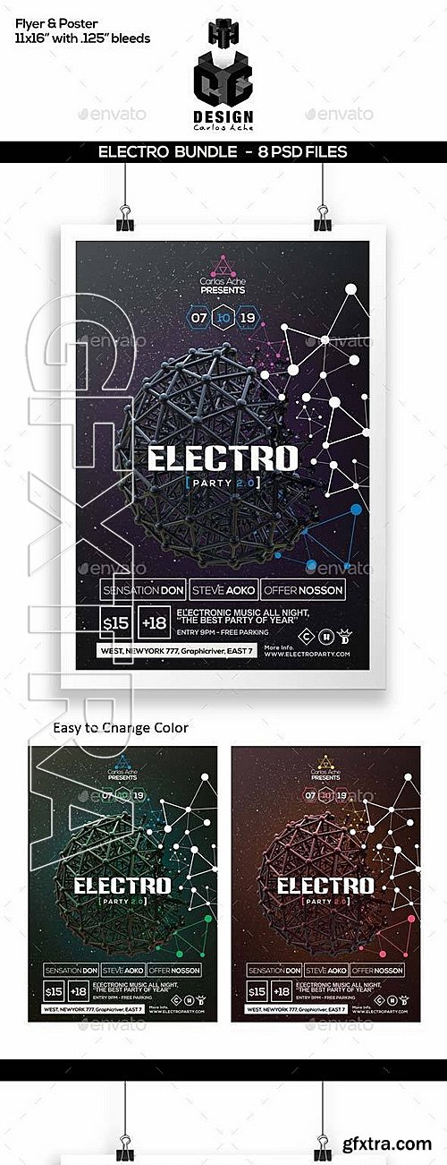 GraphicRiver - Electro Bundle Poster & Flyer Templates 12378828