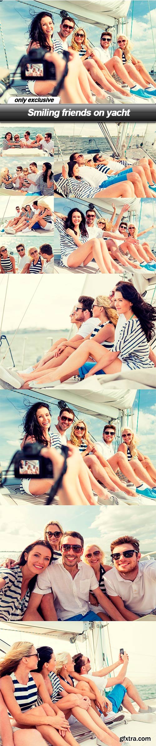 Smiling friends on yacht - 10 UHQ JPEG