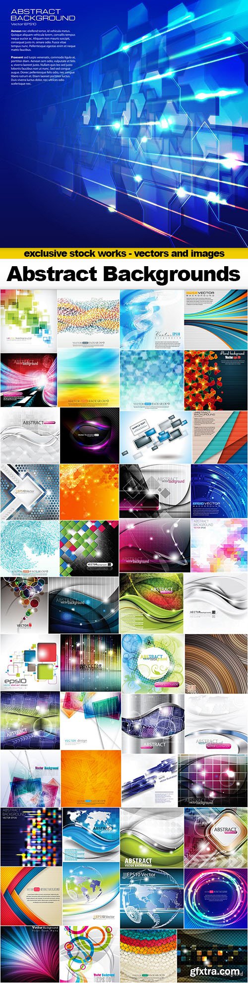 Abstract Vector Backgrounds - 50xEPS
