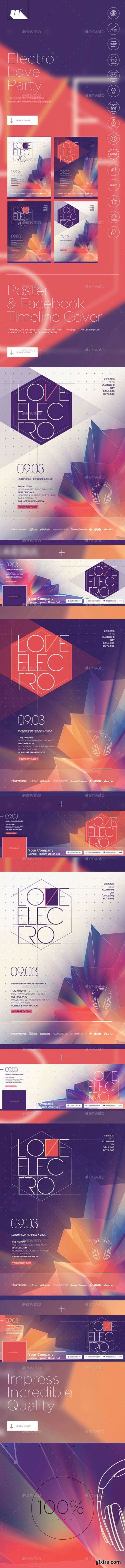 GraphicRiver - Love Electro Poster/Flyer