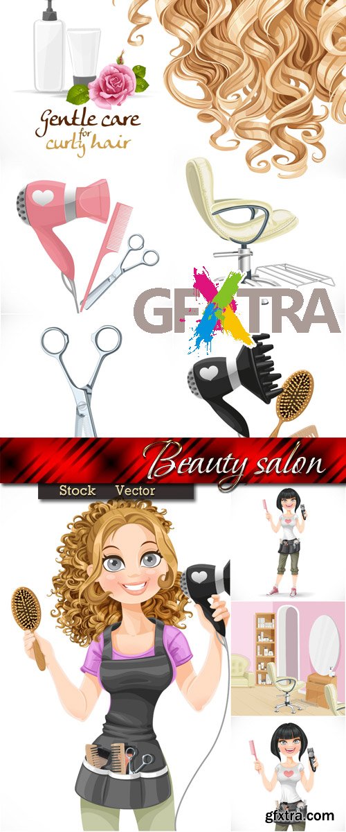 Beauty salon in Vector