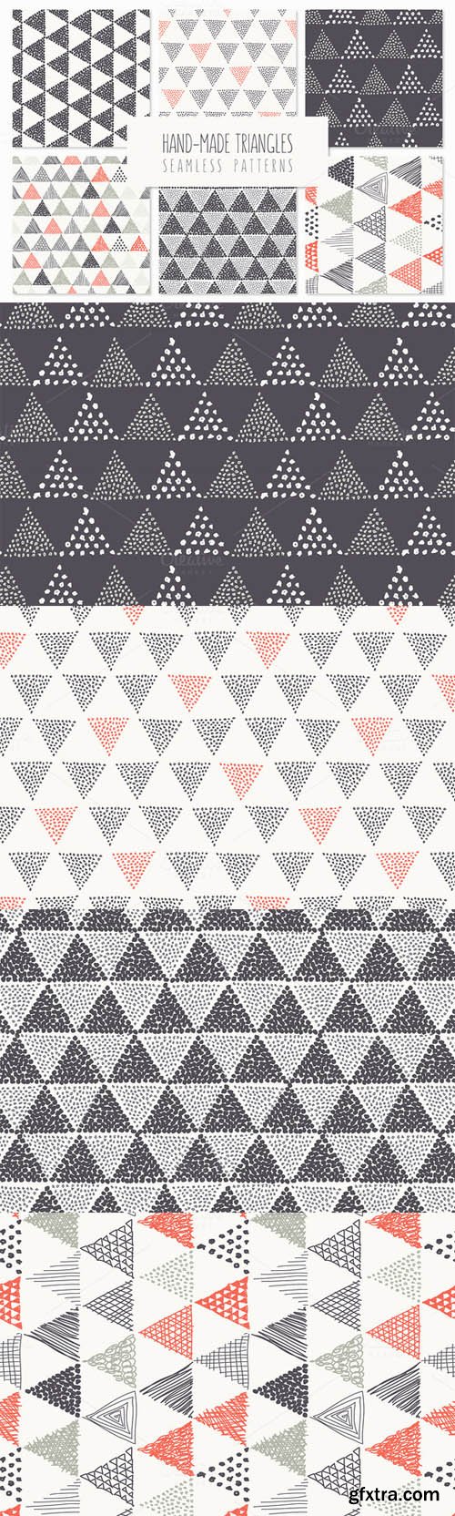 Triangles. Seamless Patterns. Set 4 - CM 232959