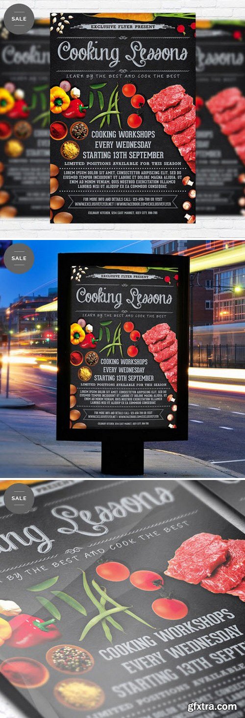 Cooking Lessons – Business Flyer Psd Template